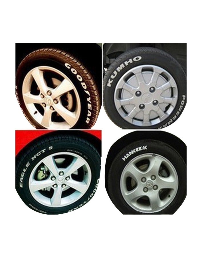 Auto Car Tire Tyre Marker Paint Pen Waterproof-Yellow - Image 1