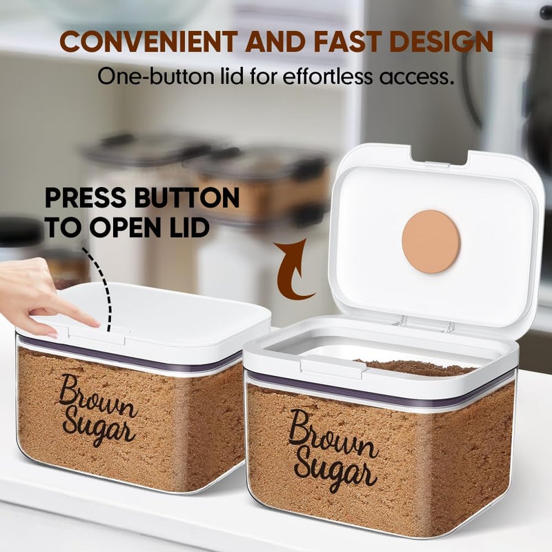 Moryimi Brown Sugar Container Airtight, 3 Quart Brown Sugar Keeper Storage Container with Spoon - Image 4