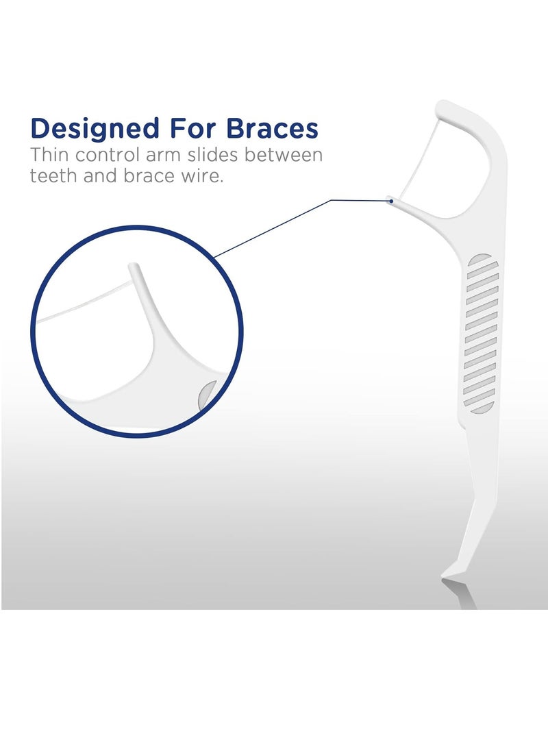 Fremouth Upgraded Orthodontic Flossers for Braces - Ortho Dental Floss Picks, 100 Count (Pack of 1)  - Image 4