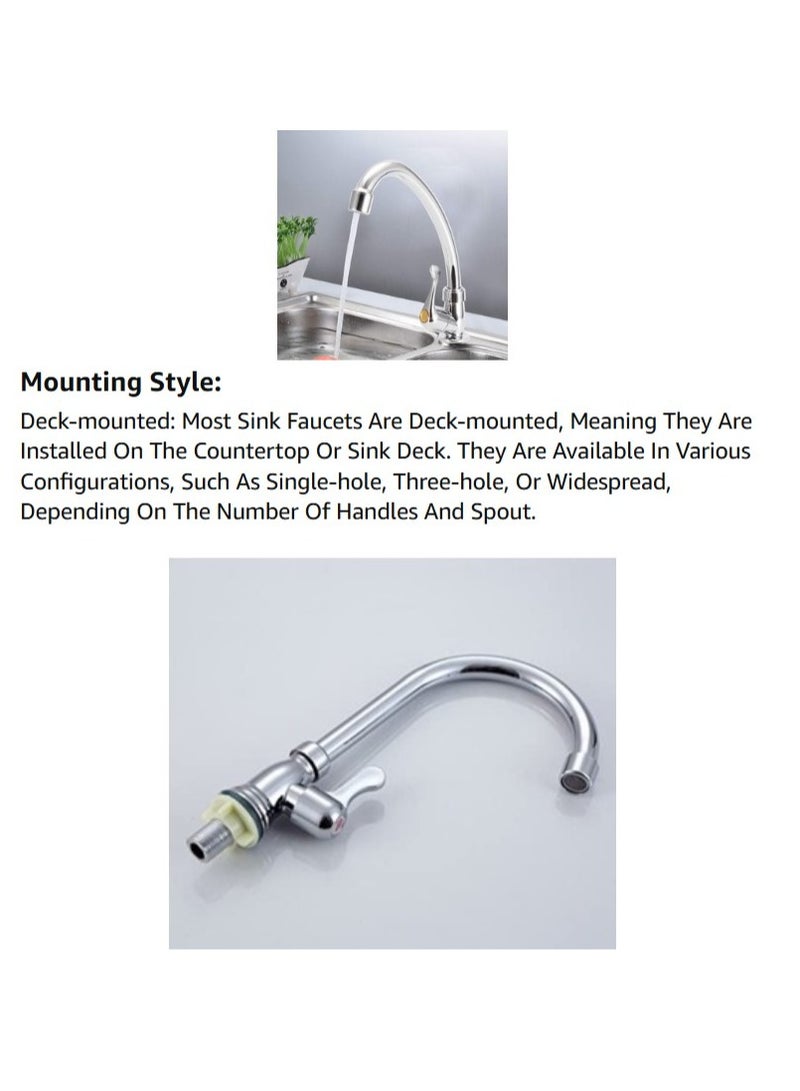 ABBASALI Stainless Steel High Quality Kitchen Bathroom Water Sink Faucet  - Image 5