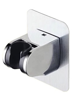 SHOWAY Adjustable Chrome Finish Shower Head Holder Silver 8x5x80cm  - Image 1