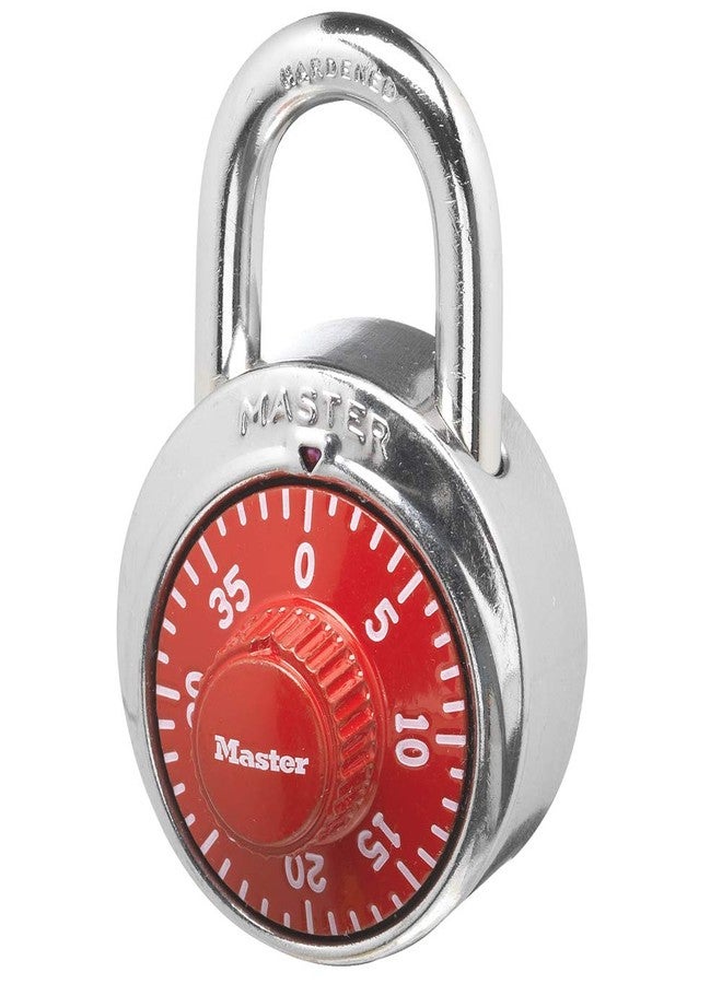 Master Lock 1504D Locker Lock Combination Padlock, 1 Pack, Red - Image 1