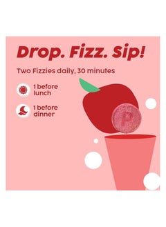 PLIX THE PLANT FIX PLIX life World's First Apple Cider Vinegar 15 Effervescent Tablets, Pack of 1 (Apple)  - Image 4