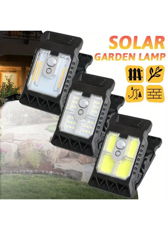 Rechargeable Solar Motion Sensor Clip Lamp For Garden Fence Wall Branch Balcony - Image 3