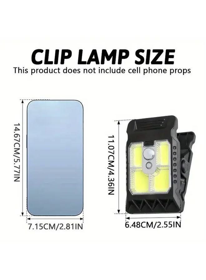 Rechargeable Solar Motion Sensor Clip Lamp For Garden Fence Wall Branch Balcony - Image 4