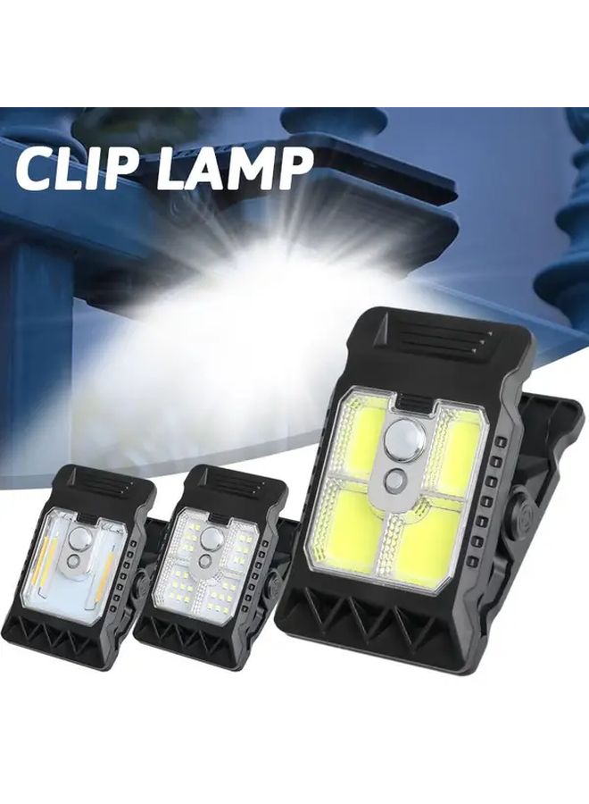 Rechargeable Solar Motion Sensor Clip Lamp For Garden Fence Wall Branch Balcony - Image 2