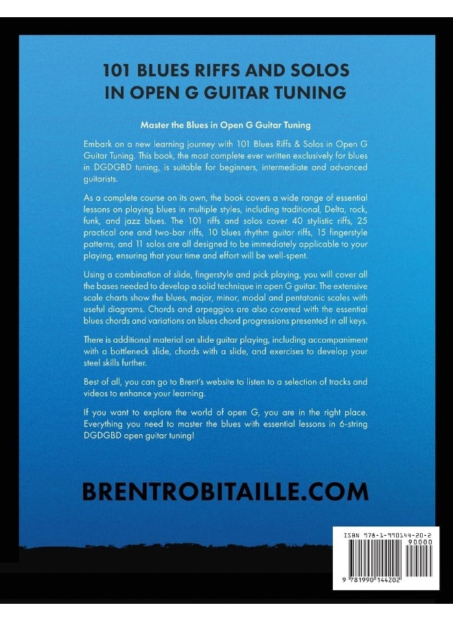 null - 101 Blues Riffs and Solos in Open G Guitar Tuning DGDGBD: Essential Blues Guitar Lessons in Open G Tuning (DGDGBD) - Image 1