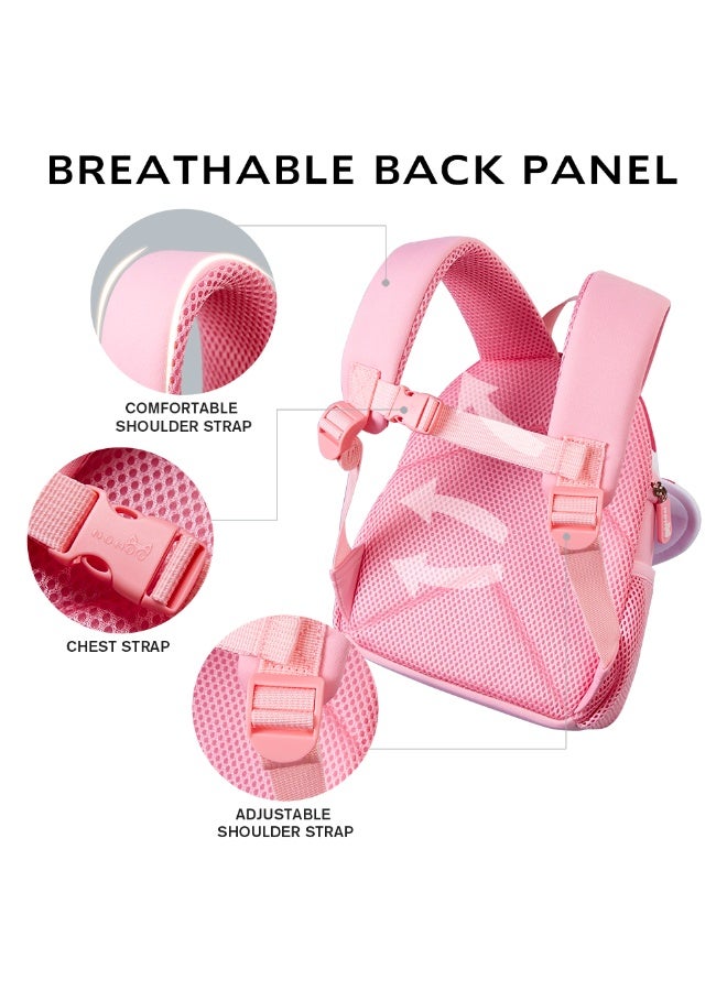 Nohoo 3D Cute Marshmallow Kids School Bag/Activity Bag 10"- Pink - Image 2