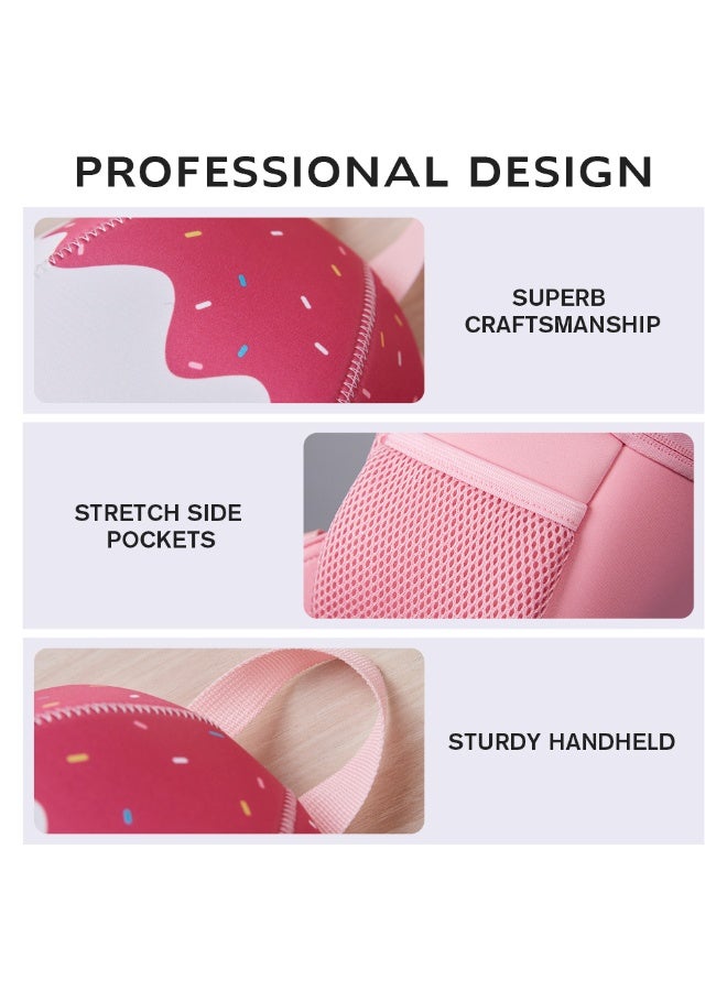 Nohoo 3D Cute Marshmallow Kids School Bag/Activity Bag 10"- Pink - Image 4