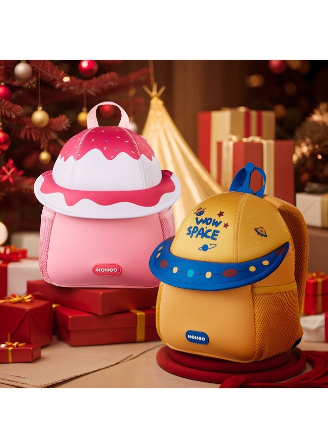 Nohoo 3D Cute Marshmallow Kids School Bag/Activity Bag 10"- Pink - Image 5