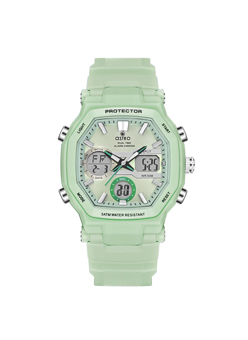 ASTRO Kid's Unisex Analog+Digital Polyurethane Wrist Watch A23820-PPGG - 43 Mm