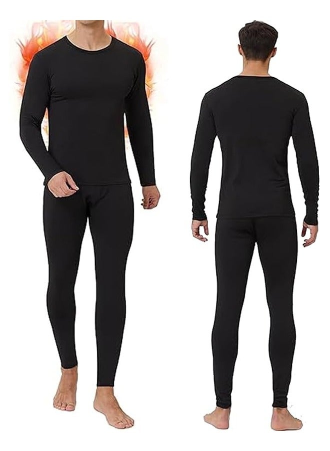 Excefore Men Thermal Underwear Set, Men Thermal Base Layer Long Sleeve pajama, Thermal Long Johns Top & Bottom Set,Compression, Cycling, Skiing, Training, Hiking, Outdoor Sports （XXL）  - Image 1