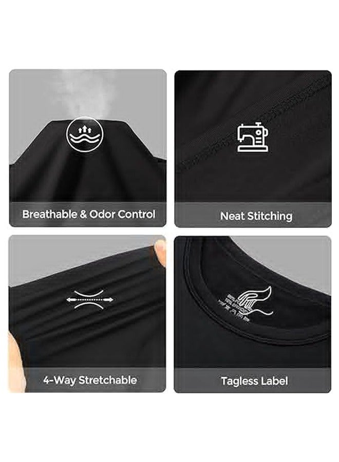 Excefore Men Thermal Underwear Set, Men Thermal Base Layer Long Sleeve pajama, Thermal Long Johns Top & Bottom Set,Compression, Cycling, Skiing, Training, Hiking, Outdoor Sports （XXL）  - Image 2