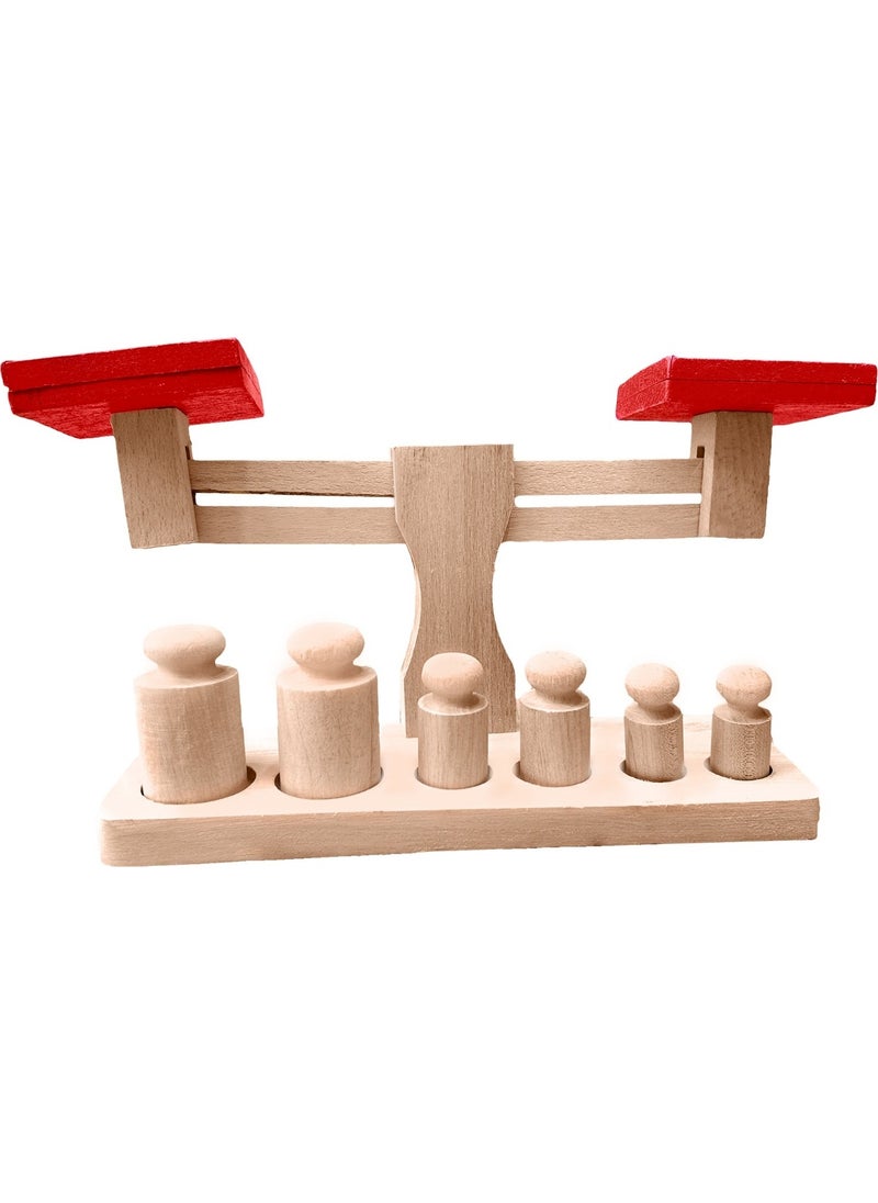 Wooden Toys Wooden Educational Developer Toy Boxed Scale