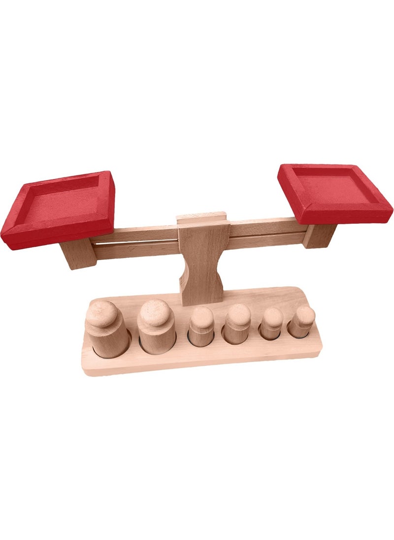 Wooden Toys Wooden Educational Developer Toy Boxed Scale