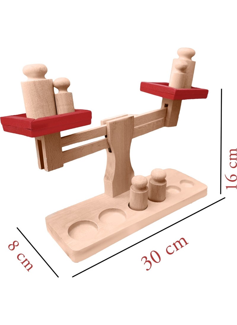 Wooden Toys Wooden Educational Developer Toy Boxed Scale