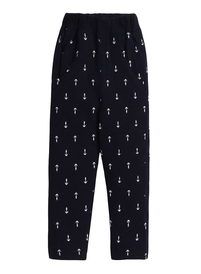 Hopscotch Cotton Boys Graphic Printed Shirtpant Set In Navy Color For Ages 0-6 Months - Image 4