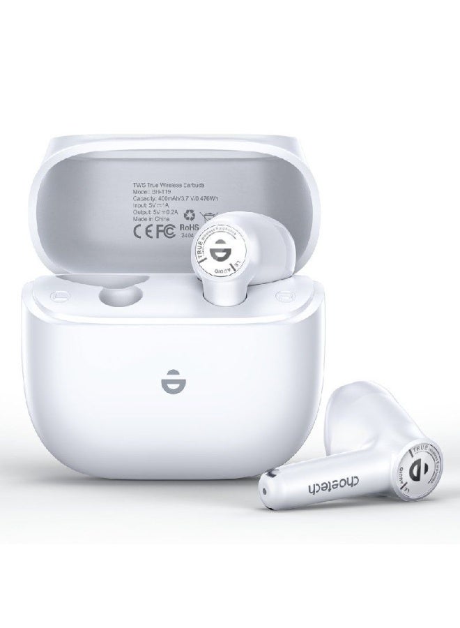 Choetech BH-T19 wireless TWS in-ear Bluetooth 5.3 IPX4 headphones white