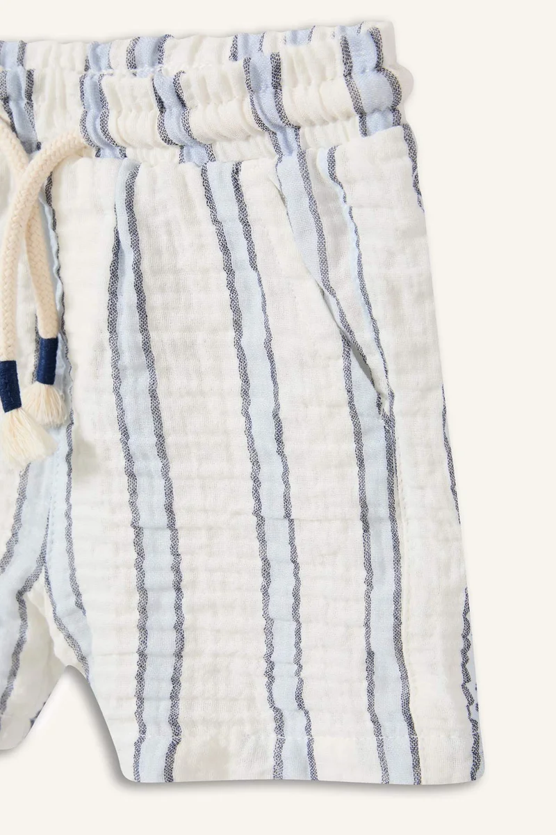 ديفاكتو Baby Boy Elastic Waist striped Shorts
