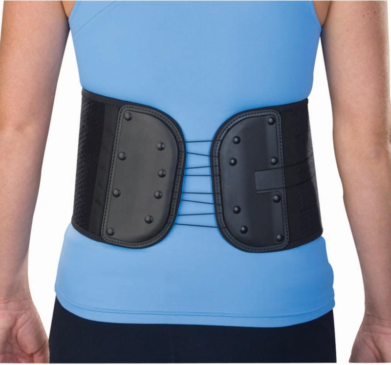 MUELLER Sports Medicine Green Adjustable Back & Abdominal Support, Ideal for Upper and Lower Back Pain, Relief & Support for Men and Women, Strains, Sciatica, Scoliosis, Black, Black, One Size - Image 5