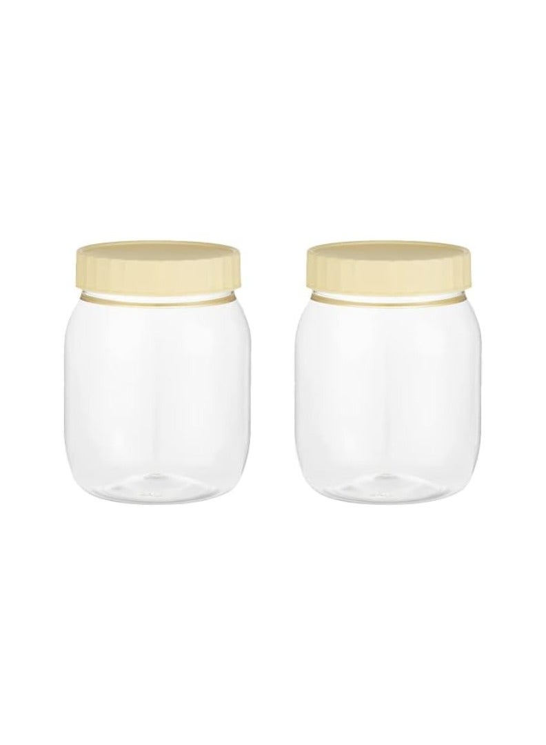 كنب تم تصميم مجموعة أوعية تخزين الطعام المكونة من قطعتين لتخزين المواد الغذائية بأمان مع الحفاظ على نضارتها ومنع التلوث. - Image 1