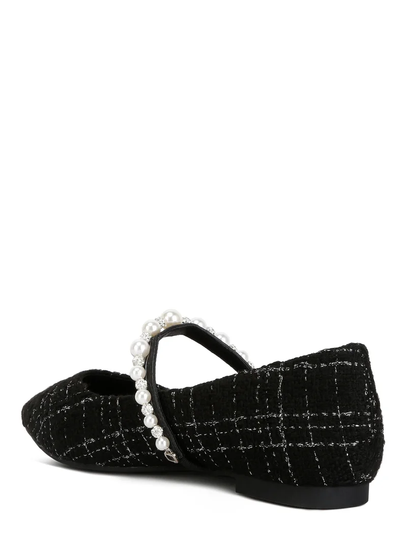 London Rag Black Mary Jane Ballet Flats