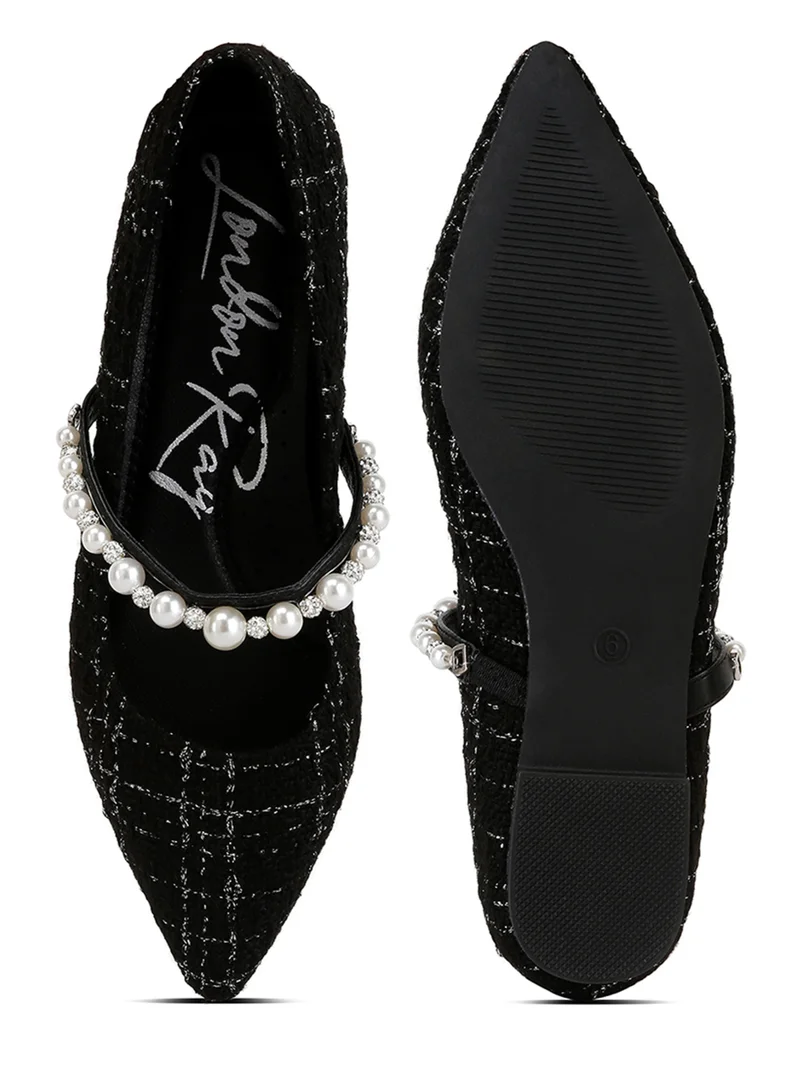 London Rag Black Mary Jane Ballet Flats