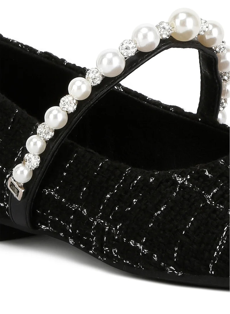 London Rag Black Mary Jane Ballet Flats