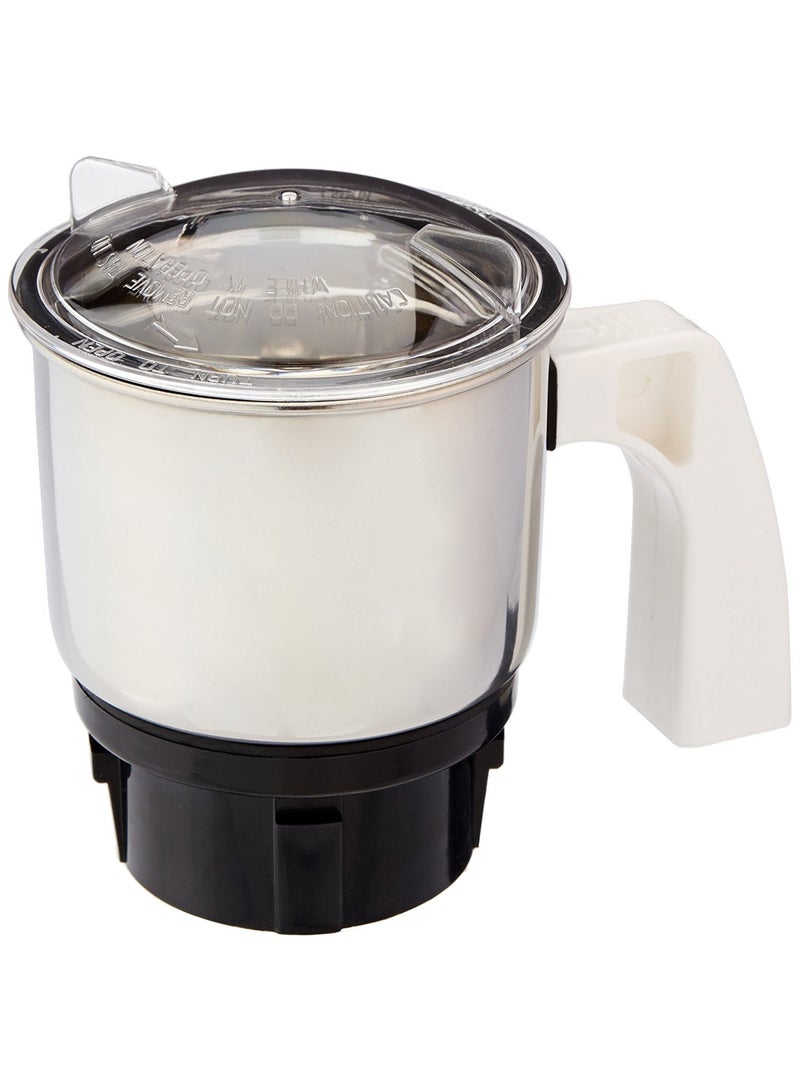 Preethi MGA-501 0.4-Litre Chutney Jar (Steel/Transparent) | Machine Ground & Polished Blades | Quick Grinding | High Grade Nylon Couplers | 1 Year Warranty |Transparent Lid - Image 1