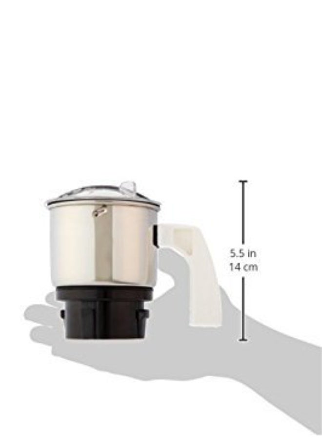 Preethi MGA-501 0.4-Litre Chutney Jar (Steel/Transparent) | Machine Ground & Polished Blades | Quick Grinding | High Grade Nylon Couplers | 1 Year Warranty |Transparent Lid - Image 2