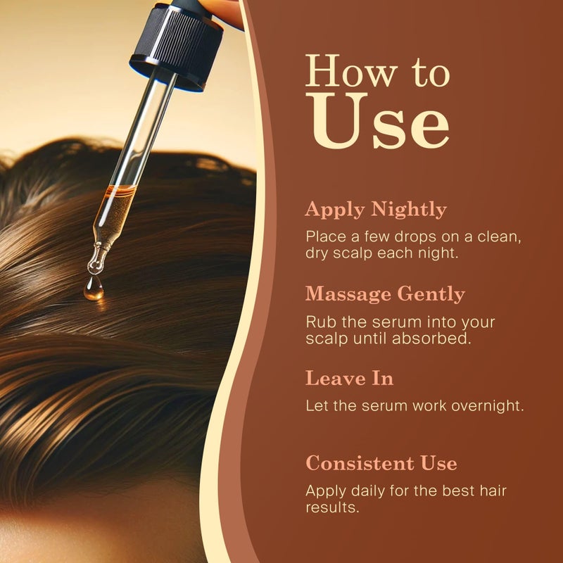 INFINA ESSENTIALS Peptide Hair Serum for Hair Growth Men & Women - Copper Peptides for Hair Growth - Caffeine Hair Growth Serum for Hair Thinning & Loss - Multi Peptide Serum for Hair Density 2 fl oz - Image 4
