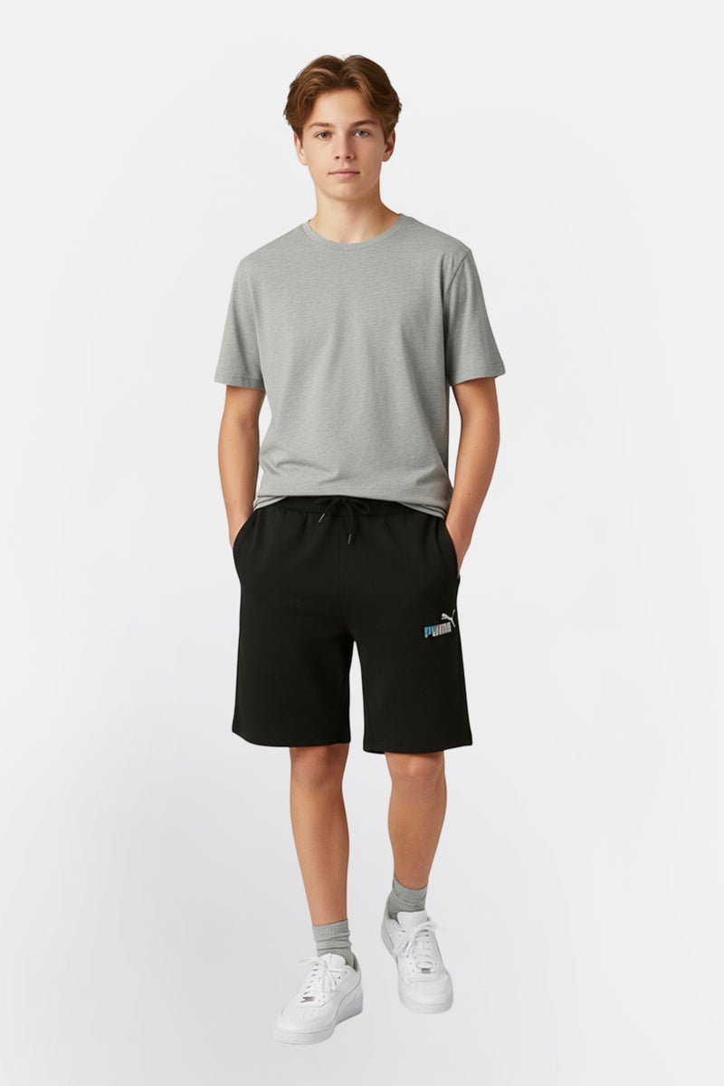 PUMA Kids Boy Sportswear Fit Training Shorts, Black - Image 1