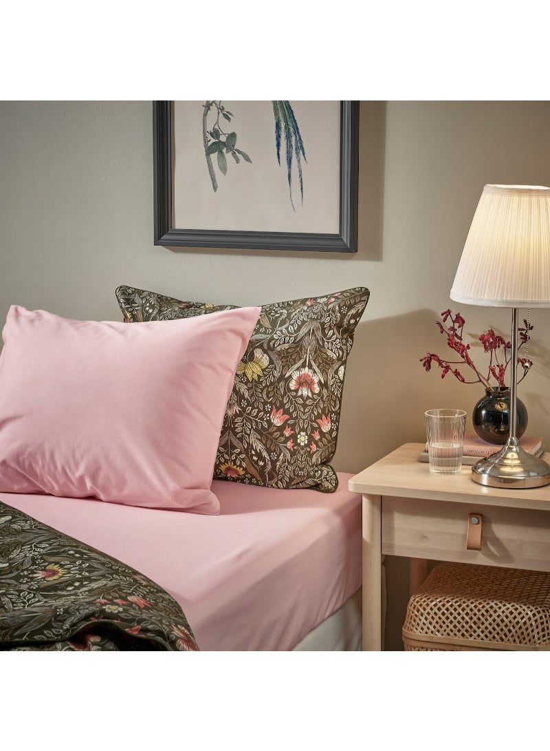 Fitted sheet, Light Beige 180x200 cm - Image 2
