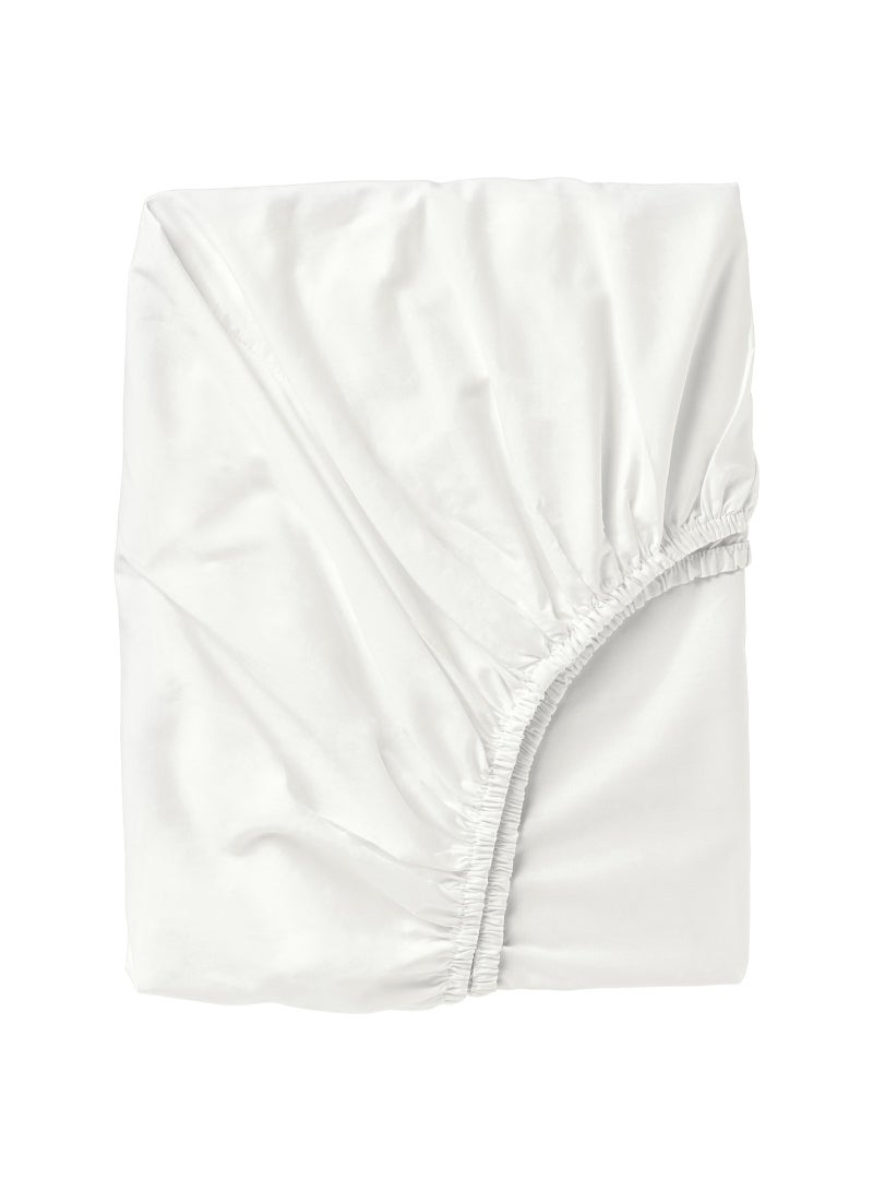 Fitted sheet, Light Beige 180x200 cm - Image 1