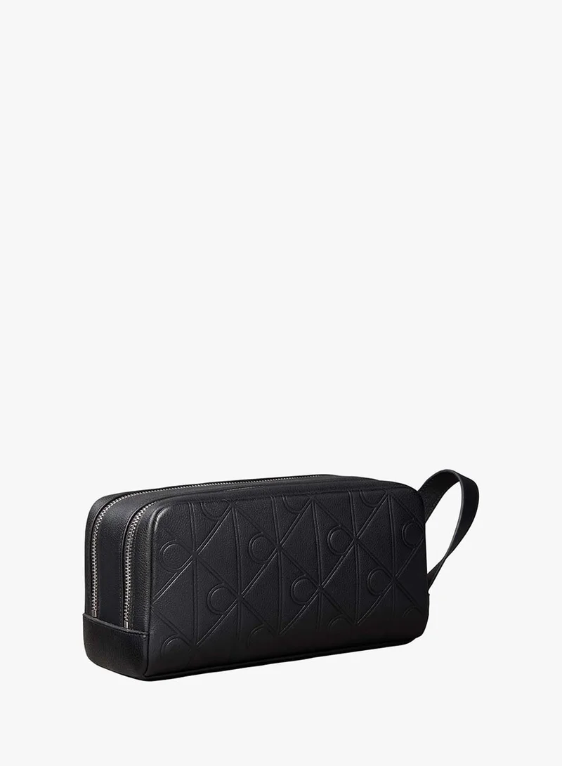CALVIN KLEIN Embossed Emblem Logo Dopp Kit