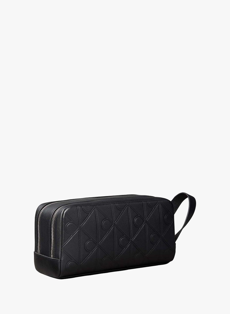 CALVIN KLEIN Embossed Emblem Logo Dopp Kit - Image 2