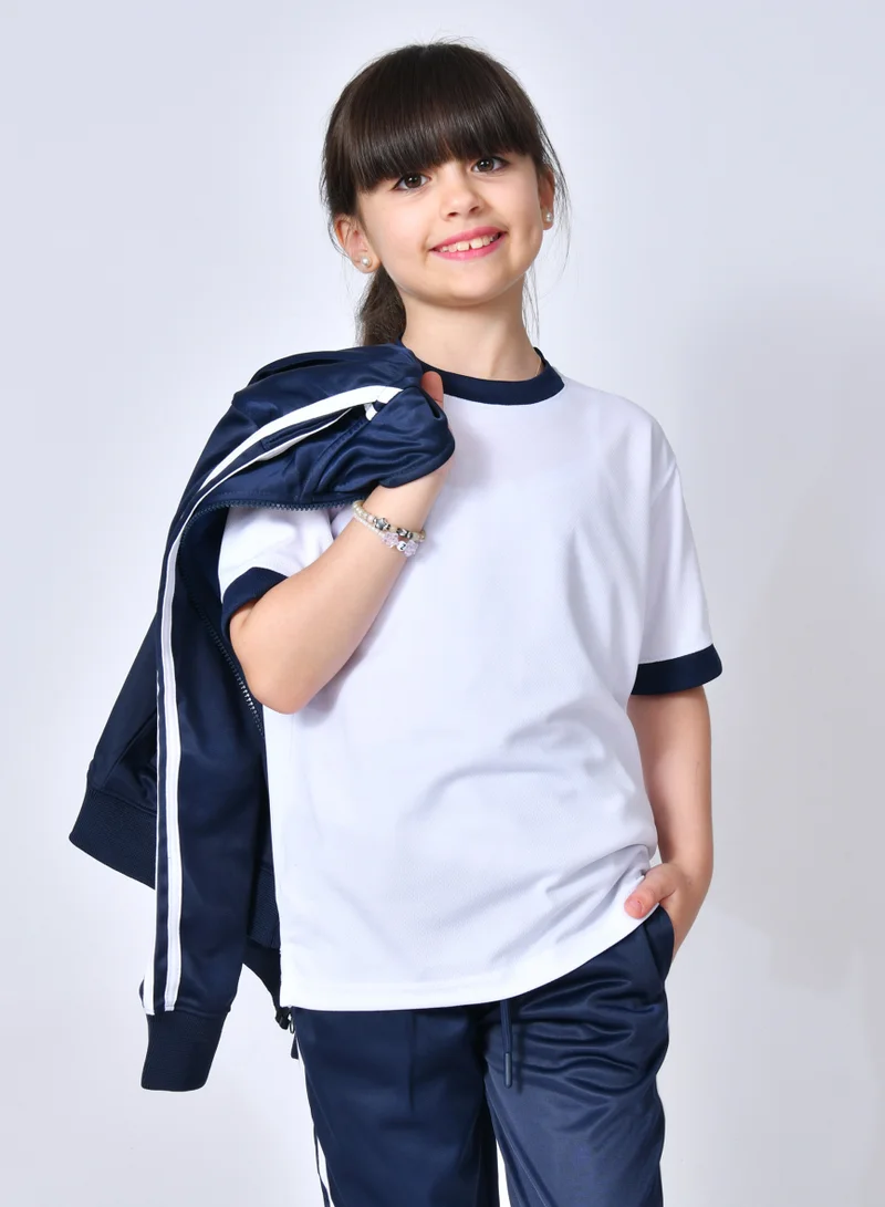 HAWRAA ABAYA Kids and Boys Tracksuit - Navy with Glitter