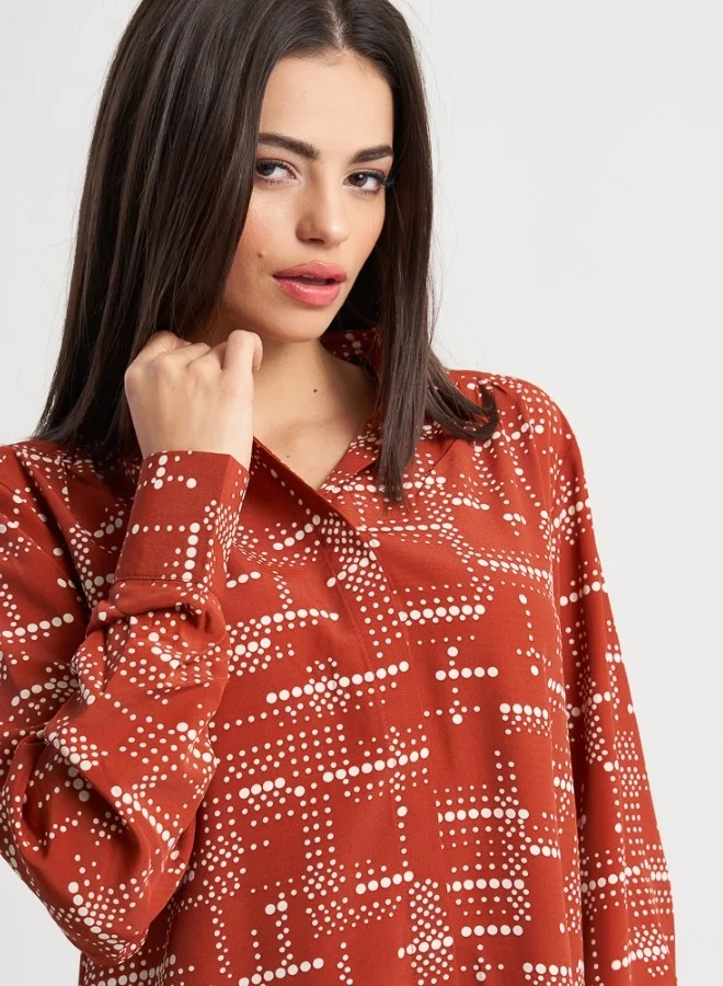 ZABAIONE Zabaione Women's Blouse , Brown