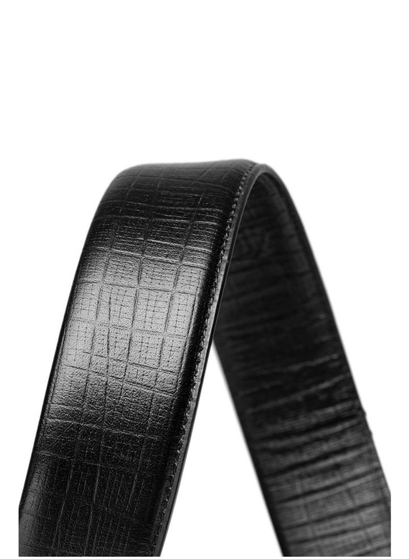 Samsonite Aamir II BIZ Auto Plate 03 Leather Belt, Black|Stylish|Premium Quality|Hole Free Belt - Image 2