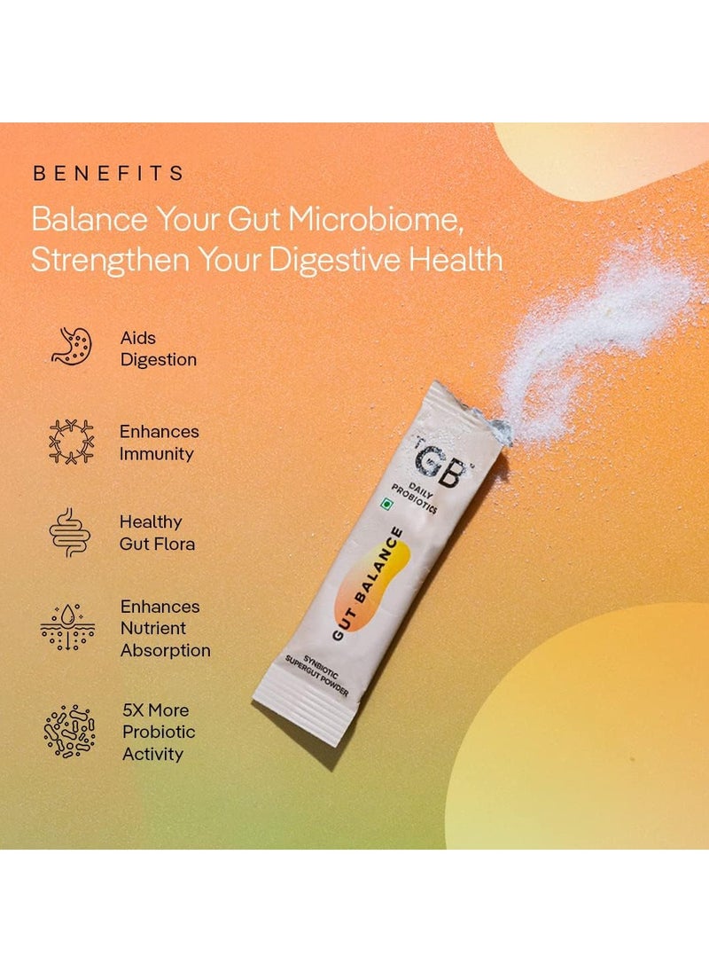 The Good Bug Gut Balance SuperGut Stick for Gut Health, Strong Digestion And Immunity Probiotics, Inulin With Vitamin C For Men And Women - 15 Days Pack  - Image 2