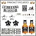 BORAMDO Whiskey Birthday Decorations for Men Aged to Perfection Birthday Party Supplies with Backdrop Tablecloth Whiskey Bar Banner Balloon Garland Poster for Men Adult Beer Party Decor - Image 4