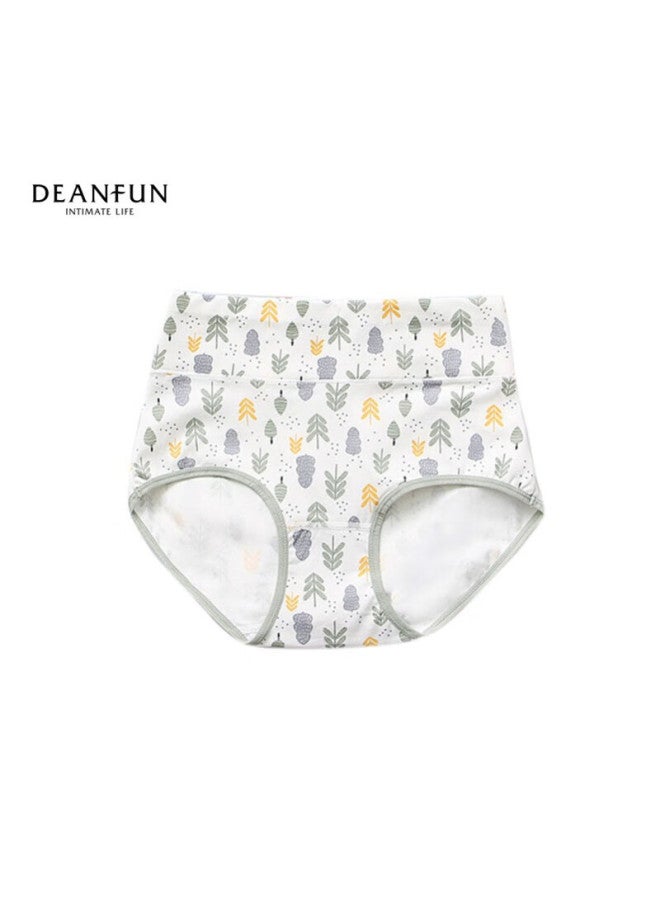 Deanfun Women's Underwear, 95% Cotton, Printed, Mid To High Waist, Tummy Control, Women's Boyshorts, 4-pack Gift Box, Size L - Image 2