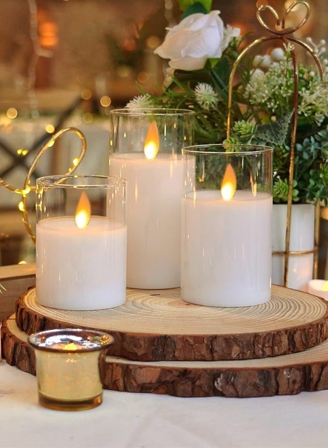 Bukela 3-Pack Diwali Flameless LED Candles with Timer,Flickering Flameless Candles for Romantic Ambiance and Christmas Decorations Stable Acrylic Shell,Battery Operated - Image 5