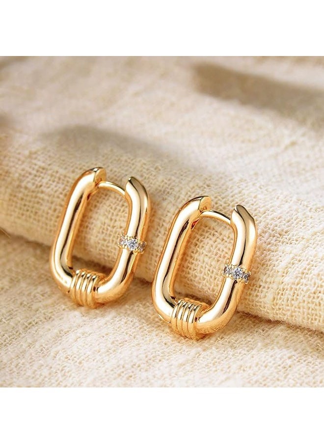Mevecco - Women Huggie Earrings Gold Hoop 14K Gold Filled Small Simple Handmade Hypoallergenic Everyday Jewelry - Image 1