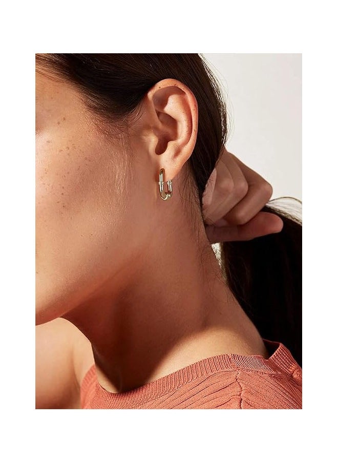 Mevecco - Women Huggie Earrings Gold Hoop 14K Gold Filled Small Simple Handmade Hypoallergenic Everyday Jewelry - Image 1