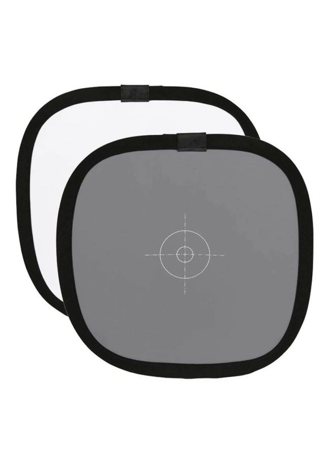 بطاقة التوازن الرمادي / الأبيض 60 × 60 سم ، لوحة التركيز المحمولة وجهين مزدوجين بطاقة مرجعية التوازن الرمادي / الأبيض 18٪ مع حقيبة حمل لمعدات Canon Nikon Sony / Photography - Image 2