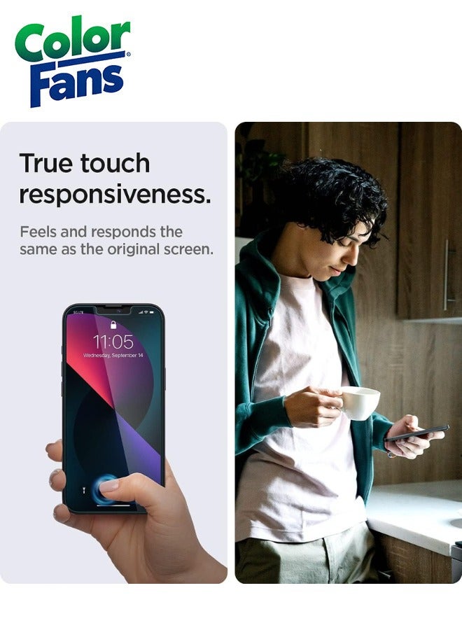 كولور فانس واقي شاشة زجاجي مقوى GlasTR EZ FIT Privacy لهاتف آيفون 12 برو ماكس - عبوة من 2 - Image 4