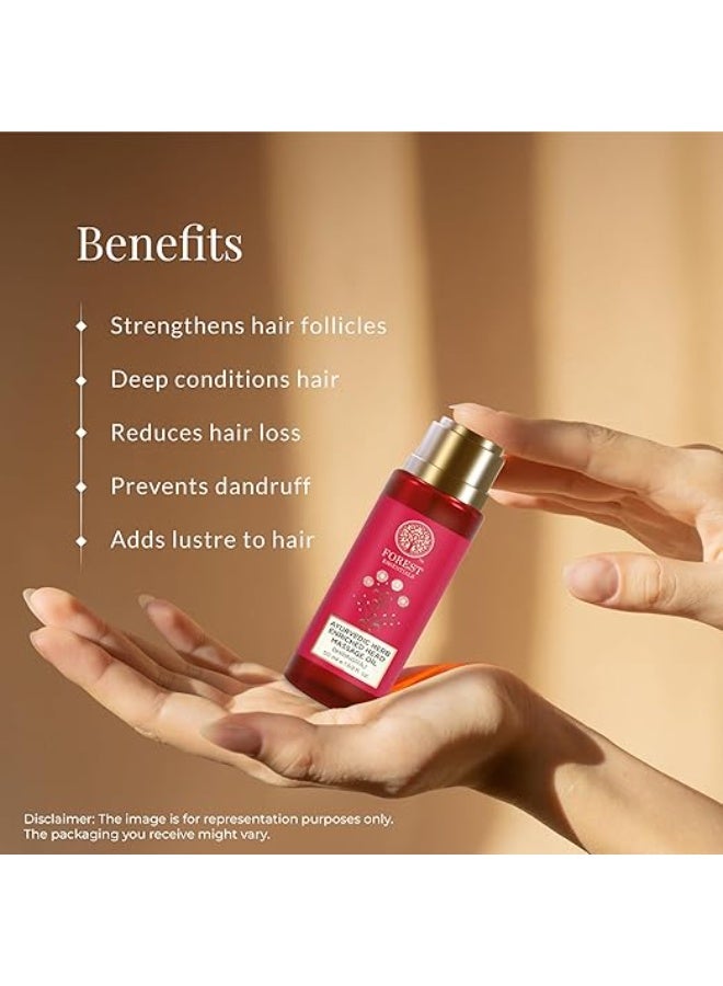 Forest Essentials Head Massage Oil Bhringraj | Ayurvedic Hair Oil for Hair Growth | Strengthens hair & addresses Dandruff - Image 2