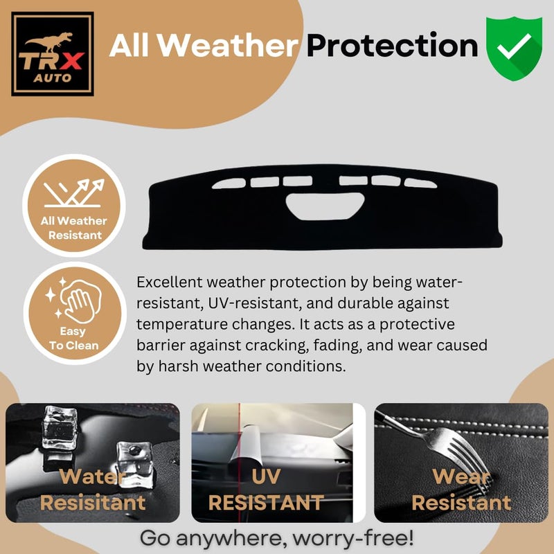 TRX AUTO Car Dashboard Cover for Jetour T2 (2022-2025) | Compatible Dash Protector For Jetour T2 | Anti-Slip Car Dash Mat | Accessories Fit for Jetour T2 - Image 4