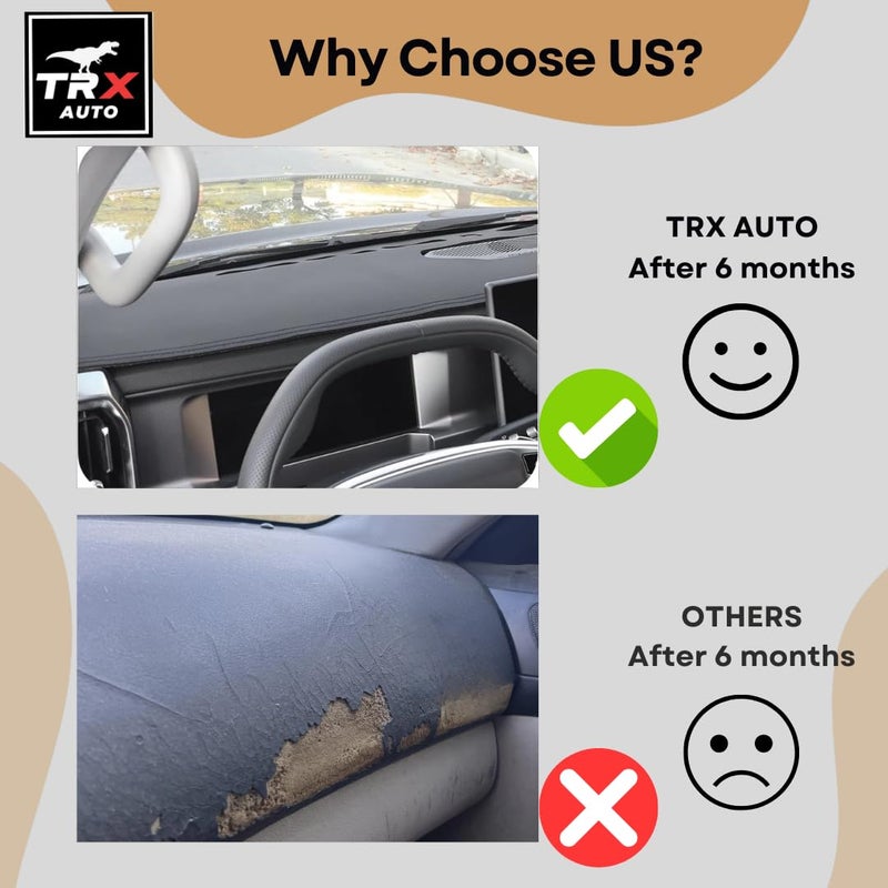 TRX AUTO Car Dashboard Cover for Jetour T2 (2022-2025) | Compatible Dash Protector For Jetour T2 | Anti-Slip Car Dash Mat | Accessories Fit for Jetour T2 - Image 5